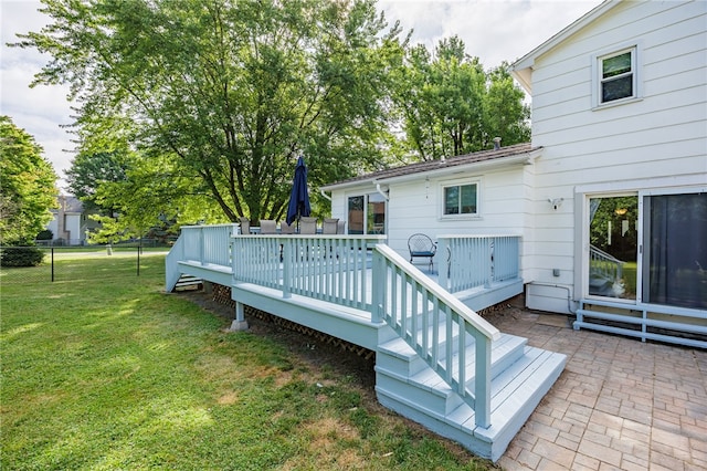 131 Cindy Ln, Greece, NY 14626 - wooden terrace featuring a patio area