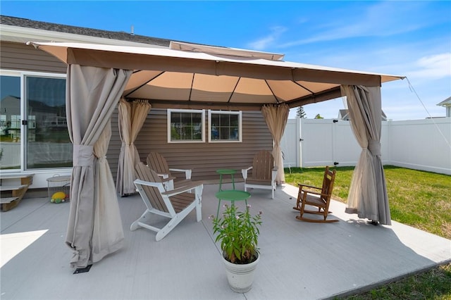 254 Longleaf Ln, Walworth, NY 14502 - view of patio with a gazebo