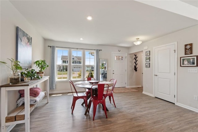 254 Longleaf Ln, Walworth, NY 14502 - dining space with wood finished floors and recessed lighting