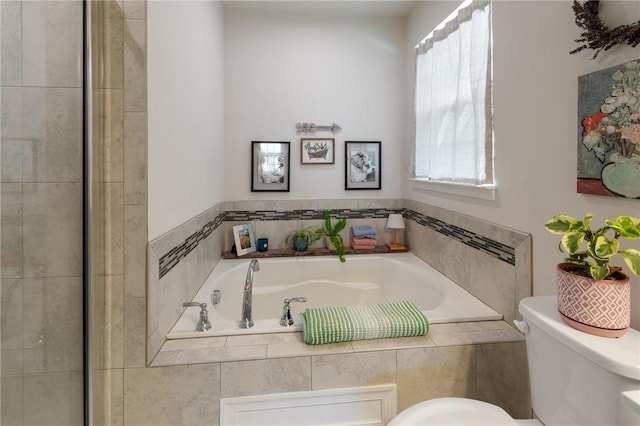 254 Longleaf Ln, Walworth, NY 14502 - full bath featuring a garden tub and a tile shower