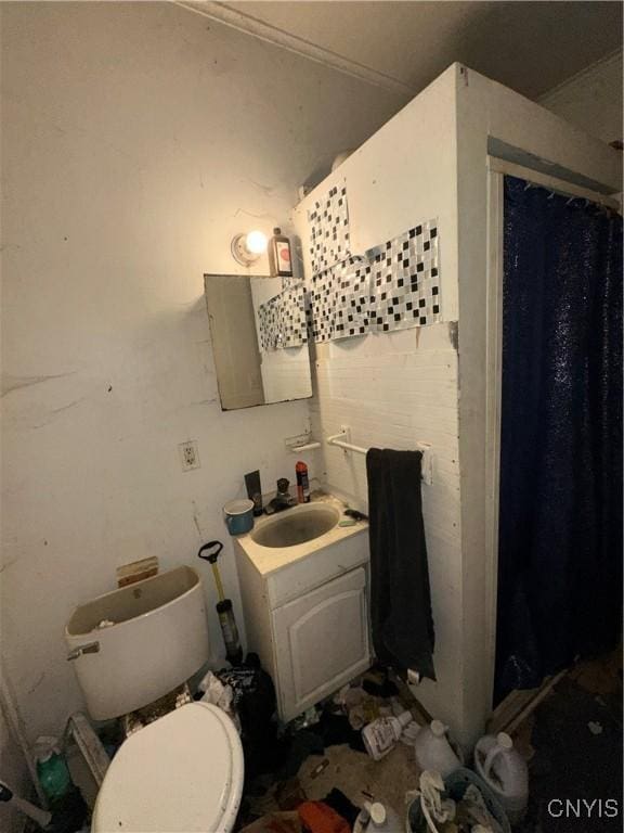 1417 Butternut St, Syracuse, NY 13208 - bathroom with vanity and a shower stall