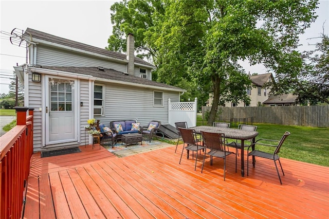 1948 Five Mile Line Rd, Penfield, NY 14526 - wooden terrace featuring outdoor lounge area and outdoor dining area