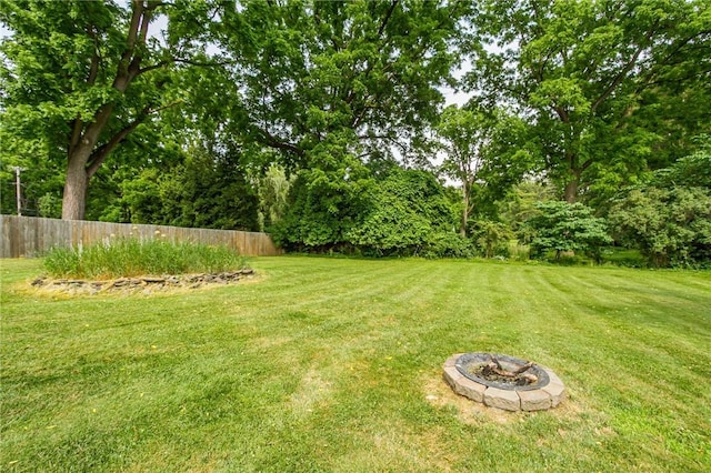 1948 Five Mile Line Rd, Penfield, NY 14526 - view of yard with a fire pit