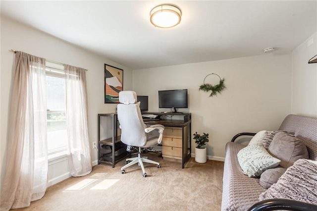 1948 Five Mile Line Rd, Penfield, NY 14526 - office area with light carpet and baseboards