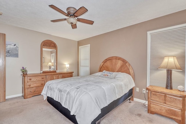 160 Cranbrook Ter, Webster, NY 14580 - bedroom featuring light colored carpet and ceiling fan