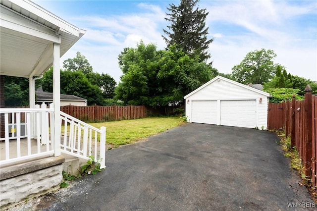 23 Lombardy St, Lancaster, NY 14086 - view of yard with an outbuilding and a garage