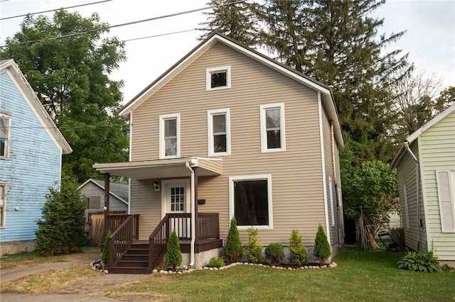 17 Orchard St, Canisteo, NY 14823 - view of front of property featuring a front lawn