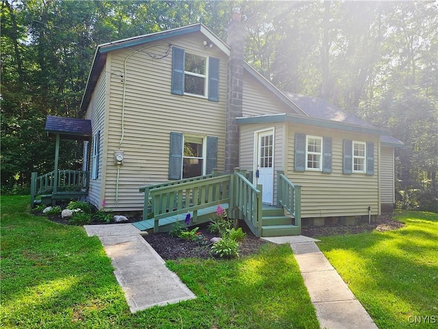 147 N St, Constantia, NY 13042 - view of front of property featuring a front lawn