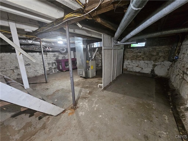 147 N St, Constantia, NY 13042 - unfinished basement with heating unit