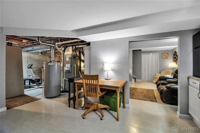 21 Towne Square Dr, Lancaster, NY 14086 - dining room with water heater and baseboards
