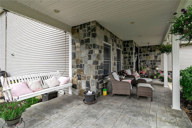 6132 Railroad St, Clarence, NY 14032 - view of patio / terrace with an outdoor living space