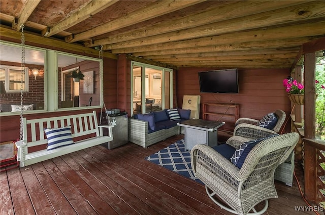130 Hi View Ter, West Seneca, NY 14224 - deck featuring outdoor lounge area