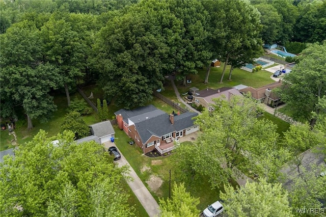 130 Hi View Ter, West Seneca, NY 14224 - aerial view of property and surrounding area with a heavily wooded area