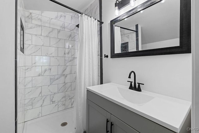8953 Bushnell Shore Rd, Sullivan, NY 13037 - full bath with vanity and tiled shower