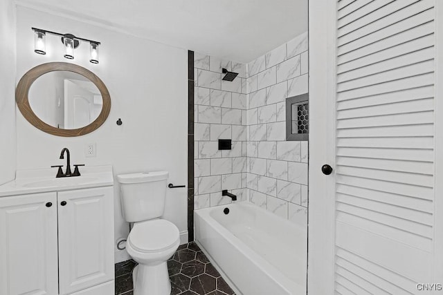 8953 Bushnell Shore Rd, Sullivan, NY 13037 - bathroom featuring vanity, washtub / shower combination, and tile patterned flooring