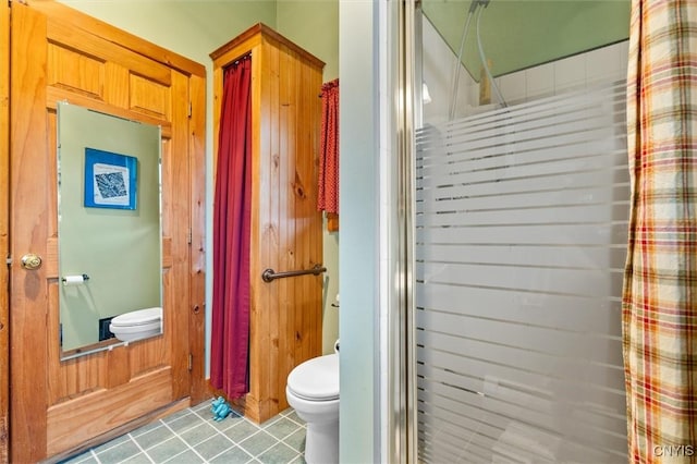 6767 Stauber Rd, Summerhill, NY 13073 - full bath featuring a stall shower and tile patterned flooring