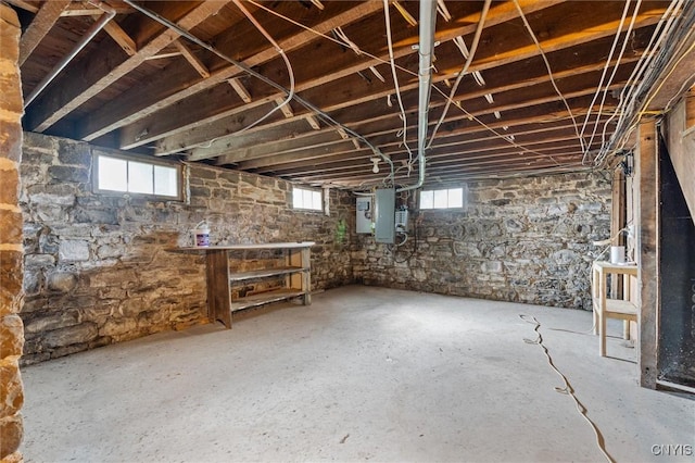 6767 Stauber Rd, Summerhill, NY 13073 - basement featuring electric panel and plenty of natural light