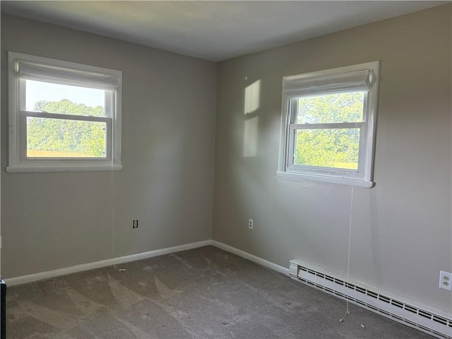 1292 Gassner Rd, Junius, NY 13165 - carpeted empty room with a baseboard radiator and healthy amount of natural light