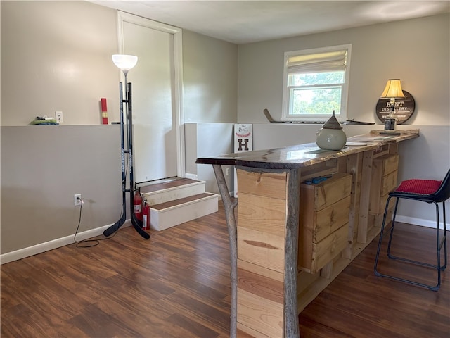 1292 Gassner Rd, Junius, NY 13165 - bar area featuring dark wood-type flooring