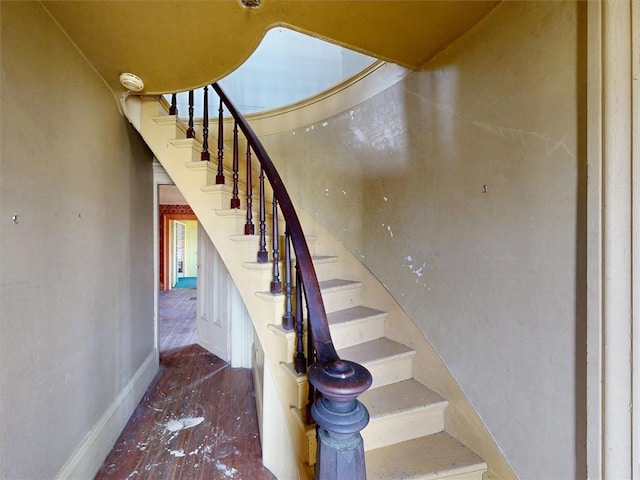 11139 S Lake Rd, Pavilion, NY 14525 - staircase with baseboards