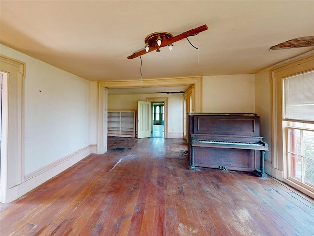 11139 S Lake Rd, Pavilion, NY 14525 - unfurnished living room with hardwood / wood-style flooring