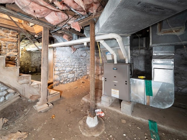 11139 S Lake Rd, Pavilion, NY 14525 - unfinished below grade area featuring stairs