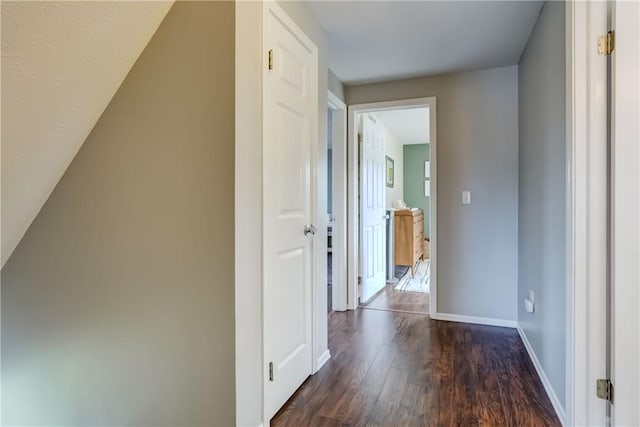 1125 Shoecraft Rd, Webster, NY 14580 - corridor featuring dark wood-style flooring and baseboards