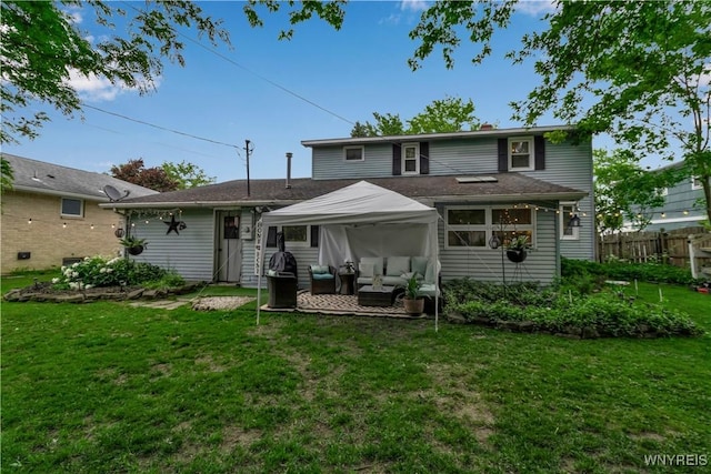 204 French Lea Rd, West Seneca, NY 14224 - back of house featuring an outdoor living space and a patio area