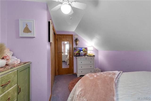 204 French Lea Rd, West Seneca, NY 14224 - carpeted bedroom featuring lofted ceiling and ceiling fan