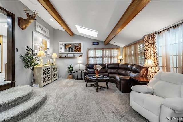 204 French Lea Rd, West Seneca, NY 14224 - carpeted living room with a skylight