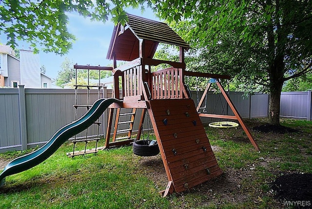 47 Timber Cove Ct, Amherst, NY 14051 - view of jungle gym featuring a fenced backyard