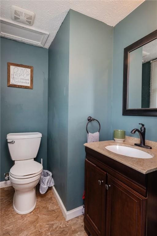477 Pine Circle Ext, Big Flats, NY 14845 - half bath featuring vanity and a textured ceiling