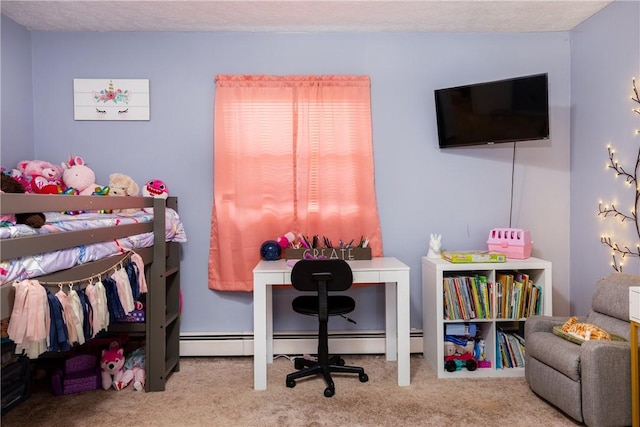 477 Pine Circle Ext, Big Flats, NY 14845 - bedroom with carpet flooring and a baseboard radiator