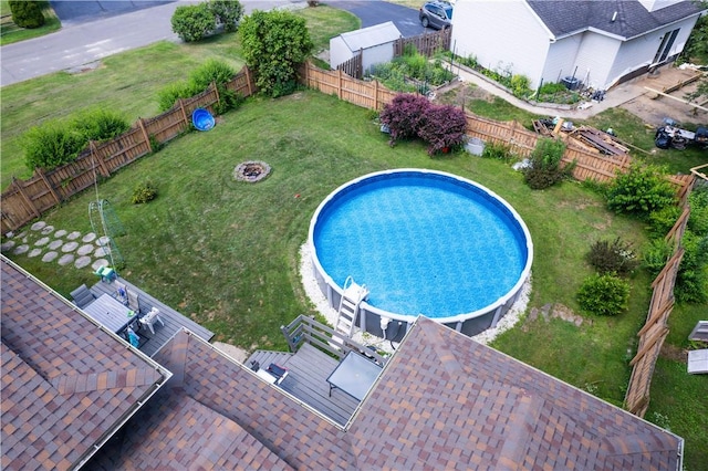 477 Pine Circle Ext, Big Flats, NY 14845 - view of swimming pool with a fenced backyard