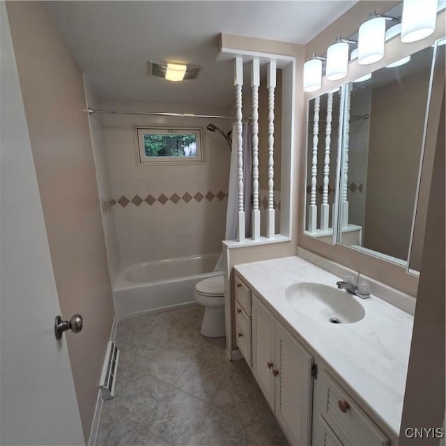 5709 Merry St, Verona, NY 13478 - bathroom with vanity and shower / bath combo with shower curtain