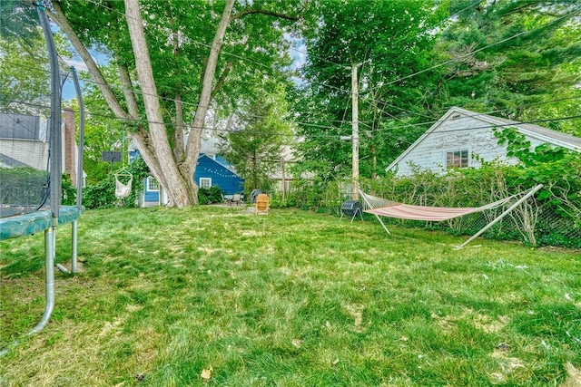772 Winona Blvd, Irondequoit, NY 14617 - view of green lawn with a trampoline