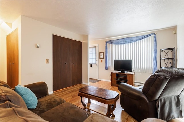 80 Autumn Chapel Way, Chili, NY 14624 - living area with light wood-style floors and a baseboard radiator