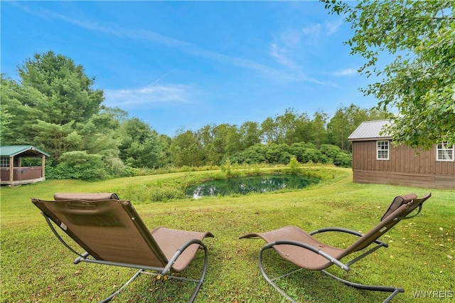 2890 Eagles Nest Rd, Yorkshire, NY 14042 - view of green lawn with a water view