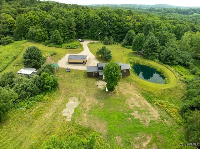 2890 Eagles Nest Rd, Yorkshire, NY 14042 - view of subject property featuring a heavily wooded area and a nearby body of water