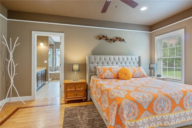 21 Donovan Dr, Oswego, NY 13126 - bedroom with wood finished floors, recessed lighting, and ensuite bathroom