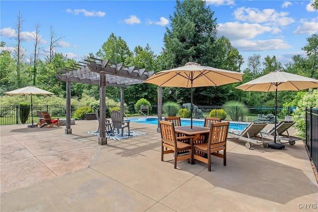 21 Donovan Dr, Oswego, NY 13126 - fenced backyard with a pergola and a patio