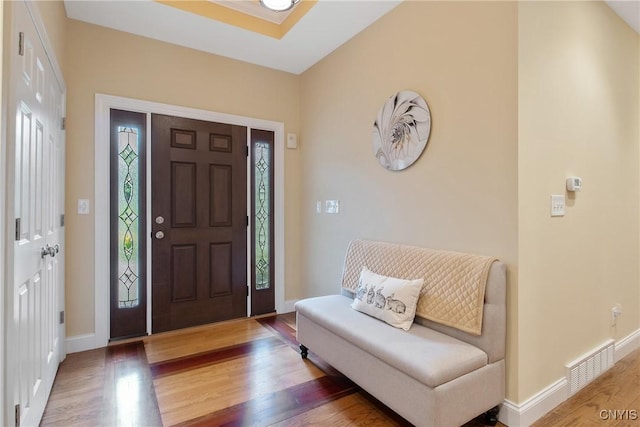 21 Donovan Dr, Oswego, NY 13126 - foyer with wood finished floors and baseboards