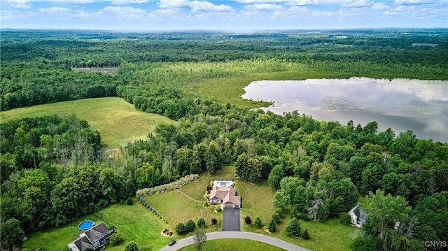 21 Donovan Dr, Oswego, NY 13126 - drone / aerial view of a forest and a nearby body of water