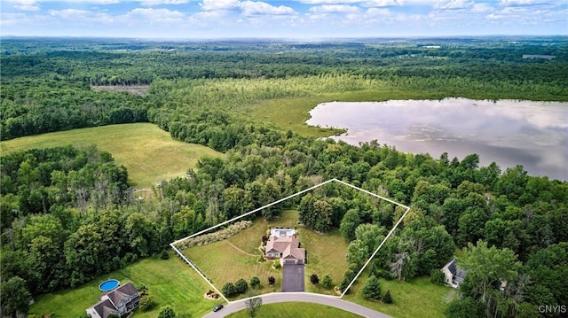 21 Donovan Dr, Oswego, NY 13126 - aerial overview of property's location with a forest and property parcel outlined