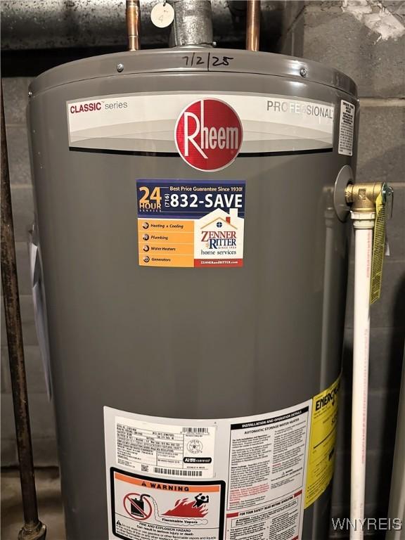 1330 Maple Rd Unit 4, Amherst, NY 14221 - utility room featuring water heater