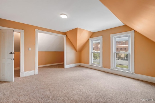 285 E N St Unit S, Buffalo, NY 14204 - additional living space featuring vaulted ceiling and carpet flooring