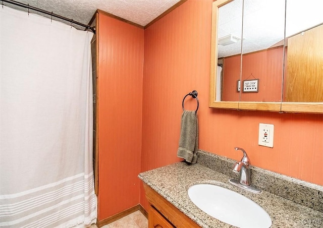4022 W Milestrip Rd, Fenner, NY 13032 - bathroom with vanity and a shower with shower curtain