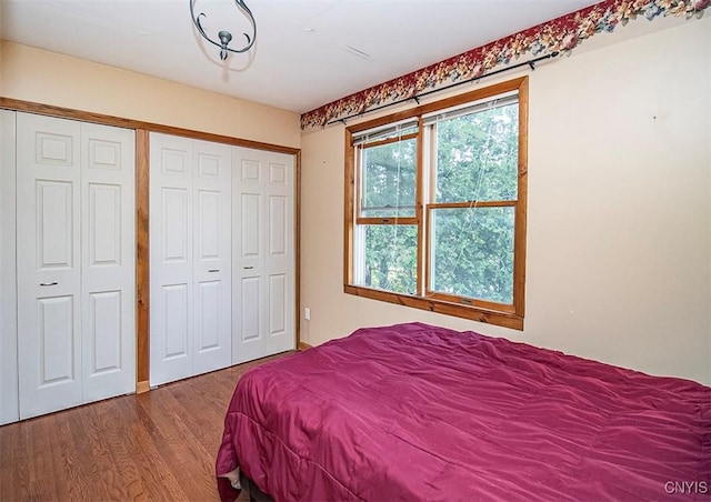 4022 W Milestrip Rd, Fenner, NY 13032 - bedroom featuring wood finished floors and a closet