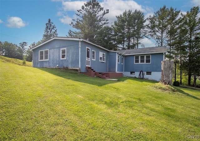 4022 W Milestrip Rd, Fenner, NY 13032 - back of property with a yard