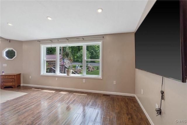 1037 County Route 17, Constantia, NY 13028 - empty room with wood finished floors and recessed lighting